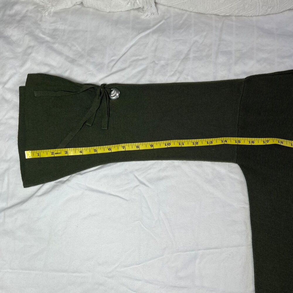 Green Faded Glory Sweater with Bell Sleeves - Picture 3 of 15